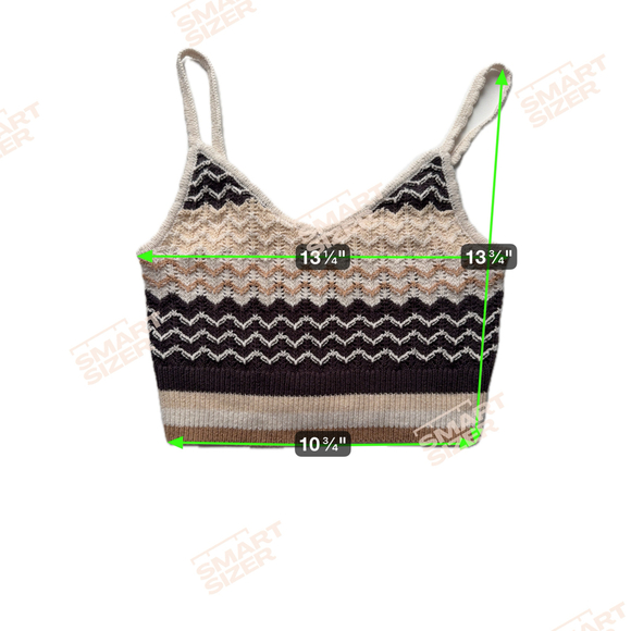 American Eagle Knit Chevron Cropped Tank - Size Small - Picture 4 of 4